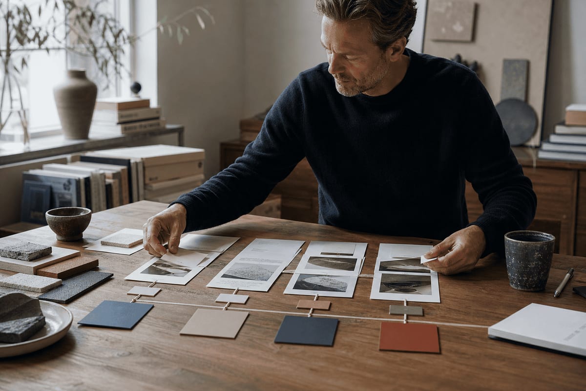 Redaktionel illustration af en marketingansvarlig, der forbinder et websites teknik, indhold og kundens næste handling.
